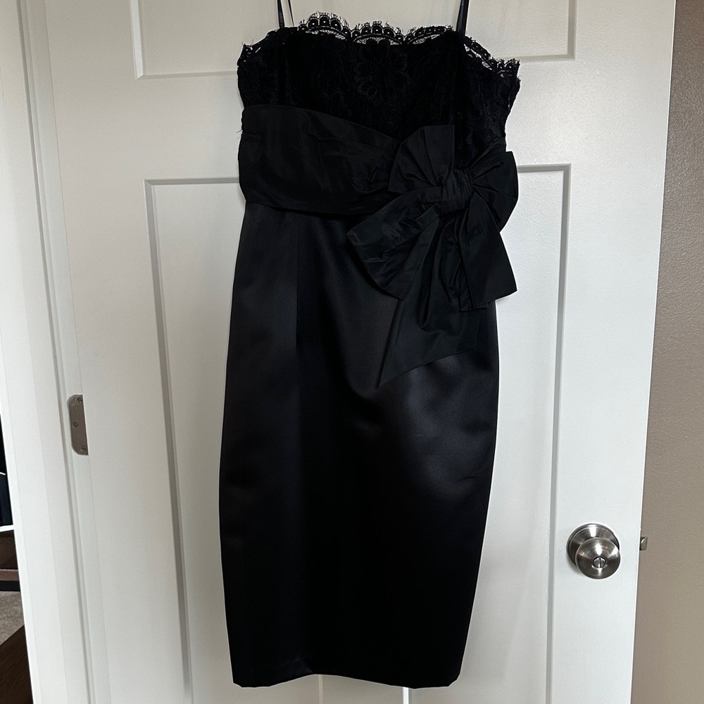 Laundry By Shelli Segal Elegant Black Strapless Dress